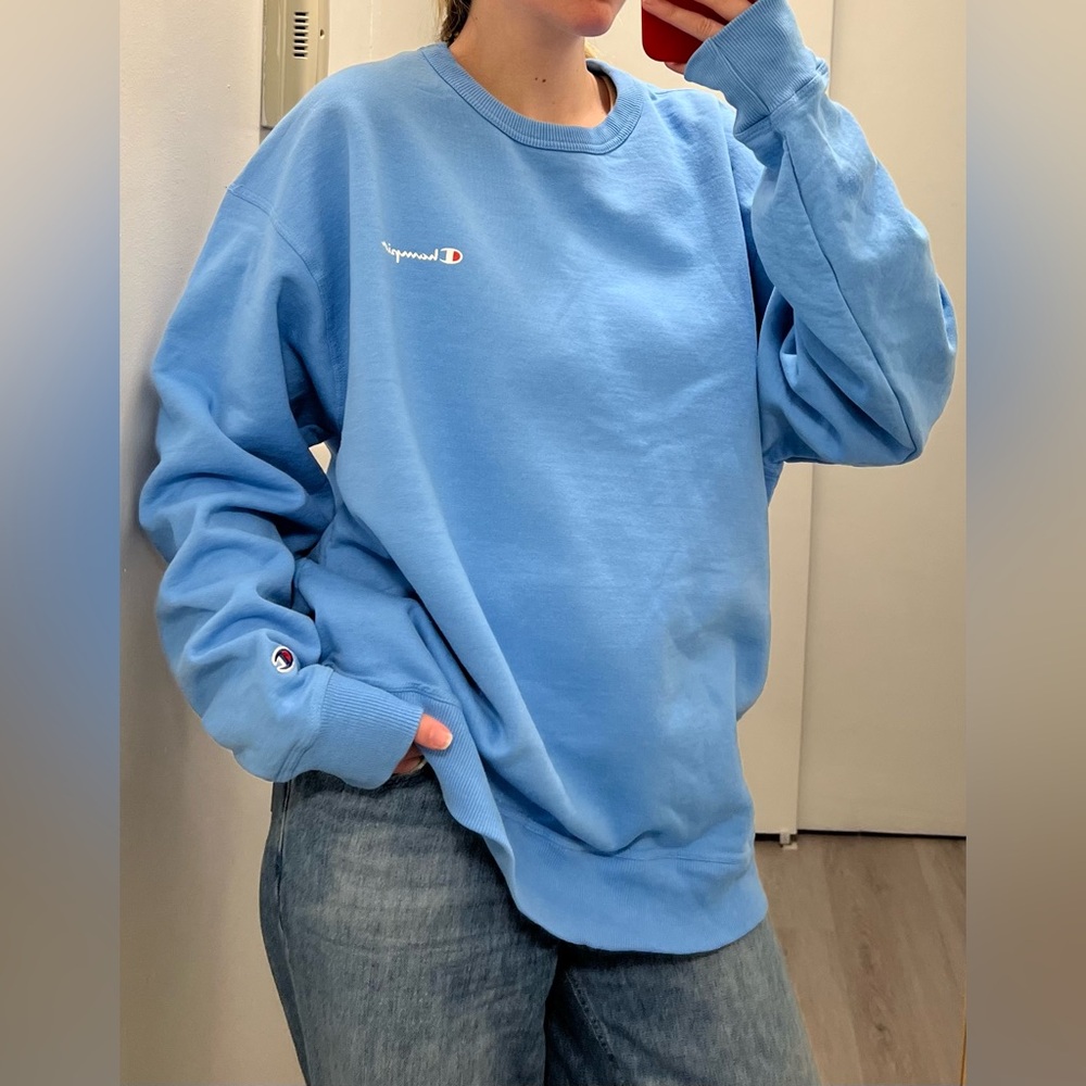 Champion Baby Blue Sweatshirt